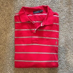 🤎 POLO BY RALPH LAUREN Men’s Red and Gray Top 3XB